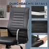 Close-up of an office chair with marketing details overlaid. Produktbild-Vorschau