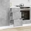 vidaXL Armoire basse Lyon gris béton 40x46x81,5 cm Bois Voir les images du produit 2