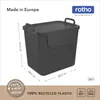 Rotho Mülltrennsystem 3x30 l SALSA - Recyclingbehälter Produktbild-Vorschau 3