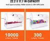 SucceBuy akrylová tombola, pojme 10 000 lístkov alebo 300 Náhľad obrázku produktu 3