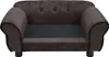 vidaXL Pohovka pro psy hnědá 72x45x30 cm plyšová Náhled obrázku produktu 3