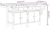 vidaXL Banco da lavoro con cassetti morse 192x62x83 cm in Anteprima dell’immagine prodotto 12