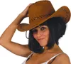 cappello da cowboy marrone per adulti Anteprima dell’immagine prodotto 2