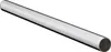 A single, straight, metallic pipe with a silver finish, presented against a plain white background. Anteprima dell’immagine prodotto