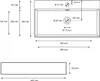 Waschbecken eckig 600x360x130 weiß mit Überlauf Produktbild-Vorschau 4