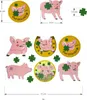 Oblique Unique Schweinchen Sticker Schweine Aufkleber Viel Produktbild-Vorschau 2