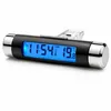 Q65C Digital Auto Thermometer mit Uhr 2in1 LCD Display Produktbild-Vorschau 3