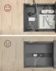 Postranní stolek VASAGLE, se zásuvkami a porty USB, Náhled obrázku produktu 8