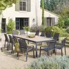 Gartentisch "évasion" holzeffekt honey & graphite 12 plätze Produktbild-Vorschau 5