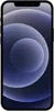 A front view of an iPhone with a dark blue wallpaper featuring concentric circles of light blue and white. Produktbild-Vorschau