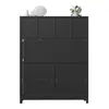Armoire haute de style buffet avec éclairage RGB LED Voir les images du produit 12
