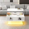 Merax Hochglanze Couchtisch mit LED-Beleuchtung, Produktbild-Vorschau 3