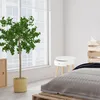 Relaxdays Beistelltisch rund, Schublade, skandinavisches Produktbild-Vorschau 6