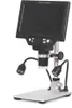 A digital microscope with a screen and lights on a stand, isolated on a white background. Náhled obrázku produktu