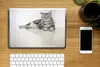 MuchoWow® Laptop Aufkleber Sticker Cover Katze - Grau - Produktbild-Vorschau 2