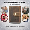 Slim Wallet Geldbeutel Braun Münzfach RFID-Schutz Leder Produktbild-Vorschau 7