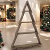 Árbol de Navidad de madera con estantes, color wengué - Vista previa de la imagen del producto 6