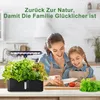 A mother and daughter are in a kitchen, preparing to harvest fresh lettuce from a smart indoor garden. Produktbild-Vorschau