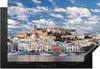 KitchenYeah© Herdabdeckplatte Ibiza-Stadt bei Sonnenaufgang Produktbild-Vorschau 1