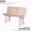 Mega Holz 3-Sitzer Gartenbank aus massiver Kiefer 118 cm Produktbild-Vorschau 2