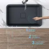 doporro Waschbecken Einbauwaschbecken 60x38x12cm Anthrazit Produktbild-Vorschau 2