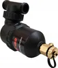 A black magnetic water filter with gold fittings against a white background. Podgląd zdjęcia produktu