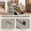 Sillón reclinable eléctrico HOMCOM con función giratoria, Vista previa de la imagen del producto 7