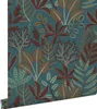 ESTAhome Tapete Blätter Petrolblau 50 x 900 cm Produktbild-Vorschau 1