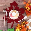 8 Stück Tischsets mit Ahornblättern im Herbst-Stil, Produktbild-Vorschau 4