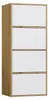 KOMMODE ALMA, eikenhout "Artisan" afwerking/wit Productafbeelding-voorbeeld 3