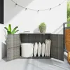 vidaXL Zahradní skříň šedá 100x55,5x80 cm Poly ratan Náhled obrázku produktu 3
