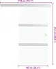 A sliding door with dimensions indicated. Náhľad obrázku produktu