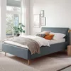 Doppelbett Estee 140x200 - blau/eiche Produktbild-Vorschau 2