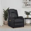 A black massage chair in a room with a plant and a side table. Náhľad obrázku produktu