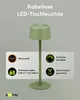 Kabellose LED-Tischleuchte, Größe S, 25 cm, grün Produktbild-Vorschau 2