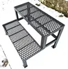 2 Stufen Stahltreppe Außentreppe Freistehend Breite 80 cm Produktbild-Vorschau 4