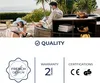 A couple relaxing outdoors near a whirlpool, with furniture and decorative elements. Produktbild-Vorschau