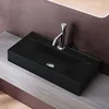 doporro Lavabo à Poser Noir Mat Vasque Suspendu en Voir les images du produit 1