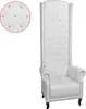 vidaXL Fauteuil à haut dossier Blanc Similicuir Voir les images du produit 1