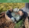 Vogelbad Garten 30cm | Vogeltränke Stein | Wassertränke für Produktbild-Vorschau 6
