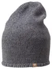 Giesswein Unisex Longbeanie Hohloh mit Rippmuster aus Wolle in grau
