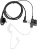 A product shot of a two-way radio earpiece with a coiled acoustic tube. Náhled obrázku produktu