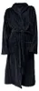 Eleganzzz Teddy Rippfleece Bademantel – schwarz - S Produktbild-Vorschau 1