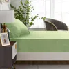 Froté napínacie prestieradlo 140x200 cm zelené teplé Náhľad obrázku produktu 4