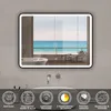 Miroir LED 70x50cm avec cadre noir, tricolore + anti-buée + Voir les images du produit 2
