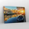 Bild auf Leinwand - Leinwandbild - Kanal Boot Amsterdam Produktbild-Vorschau 4