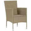 vidaXL Chaises de jardin 2 pcs. Poly rotin beige Voir les images du produit 5