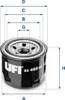 Ölfilter UFI 23.485.00 Anschraubfilter für MITSUBISHI COLT Produktbild-Vorschau 2