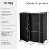 Armoire de jardin en rotin Monza, structure en aluminium, 4 Voir les images du produit 6