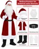 Premium Weihnachtsmann-Mantel, 6-teilig, Dunkelrot, Produktbild-Vorschau 2